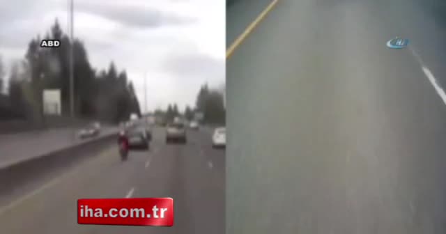 Şaka gibi kazadan yeni görüntü