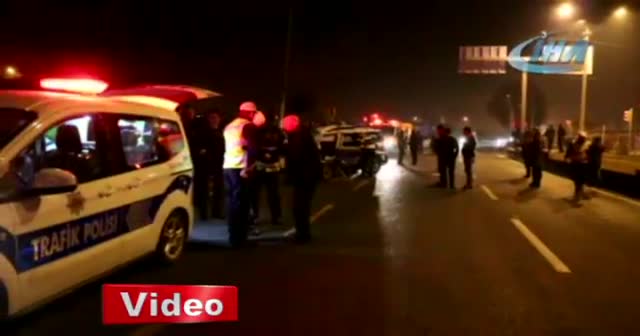 Şüpheli aracı kovalayan polis otosu tankerle çarpıştı: 2 şehit