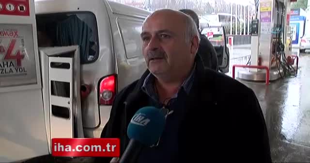 Benzin istasyonunda facianın eşiğinden dönüldü