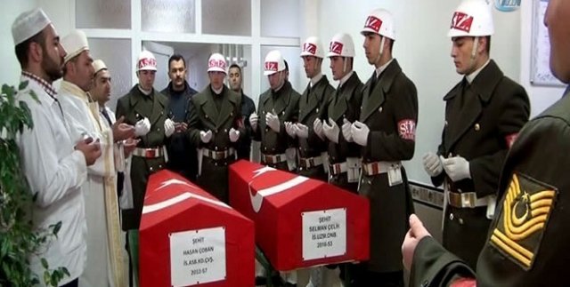 El Bab şehitleri memleketlerine törenle uğurlandı