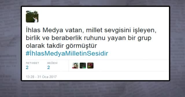 İhlas Medya'ya Twitter'dan destek