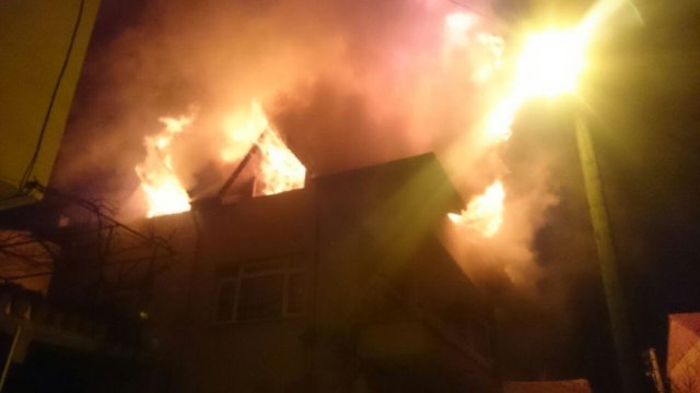 İznik’te ev yangını korkuttu