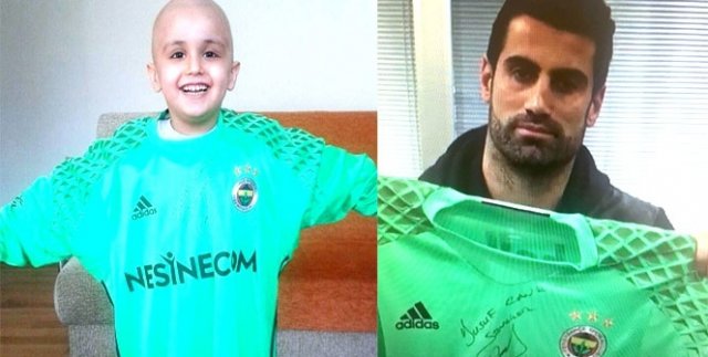 Lösemili Ziya Yusuf’a Volkan Demirel’den forma