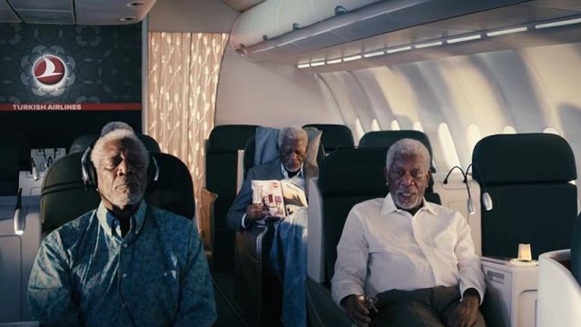 Oscar ödüllü Morgan Freeman, THY reklamında