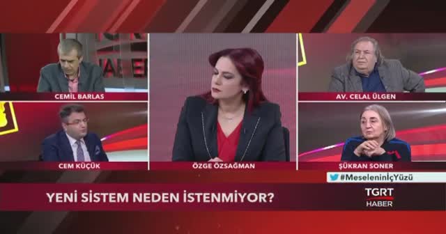 TGRT Haber canlı yayında hararetli tartışma