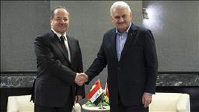 Yıldırım ile Barzani Münih'te bir araya geldi