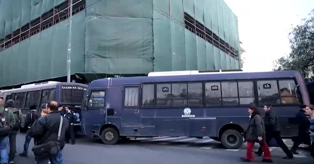 Atina'da AB karşıtı gösteri