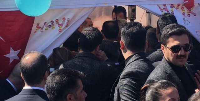 Cumhurbaşkanı Erdoğan 'Hayır' çadırında!
