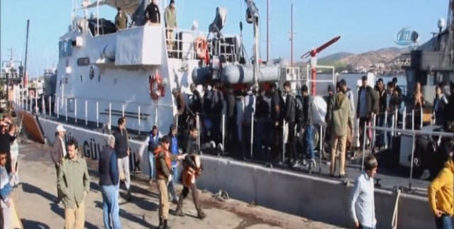 Foça'da, 115 Suriyeli göçmen yakalandı
