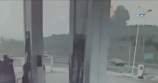 Helikopterin düşme anı kamerada!
