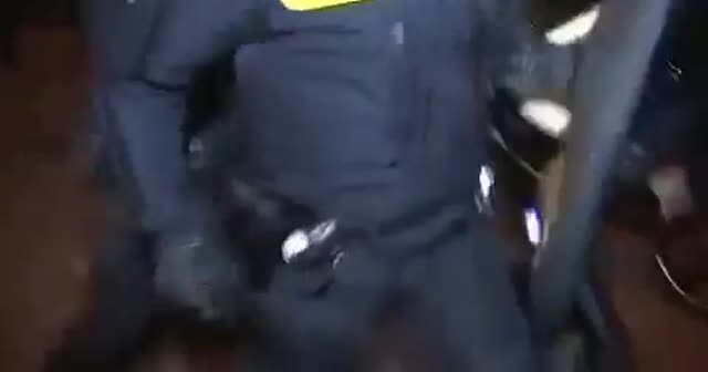 Hollanda polis köpeğinin Türk vatandaşa saldırma anı!