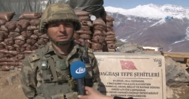 Mehmetçiğin 2172 rakımlı tepedeki kahramanlığı anıtlaştı