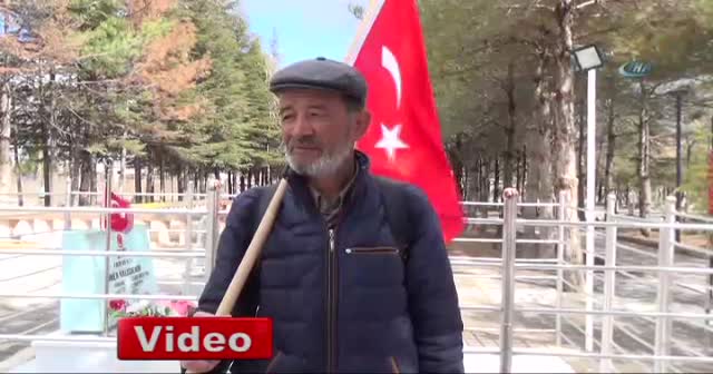 Ömer Halisdemir için 600 kilometre yol yürüdü
