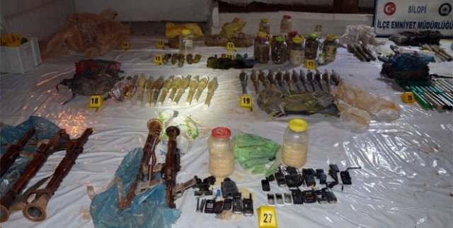 Şırnak’ta PKK’nın mühimmat deposu bulundu