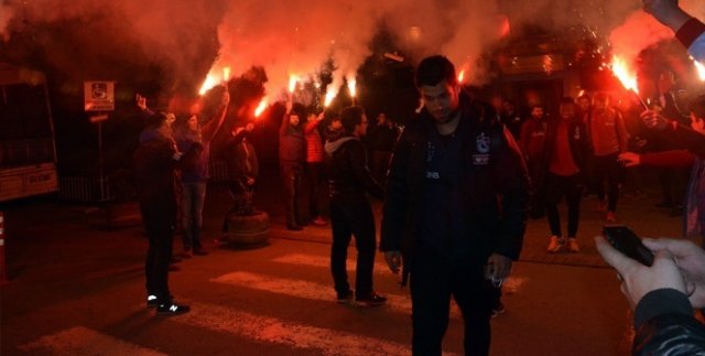 Trabzonspor'a coşkulu karşılama