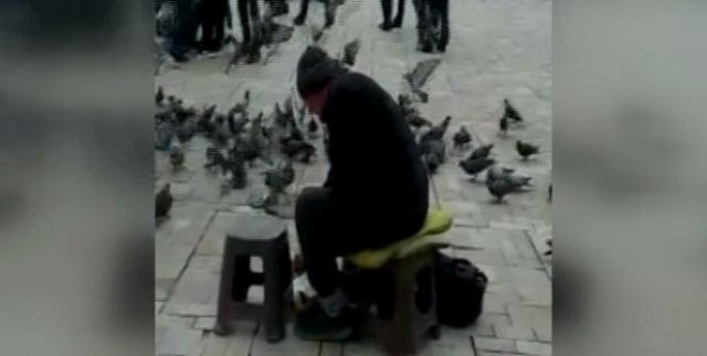Zabıtalar yaşlı adamın 1 TL'ye sattığı yemleri döktü