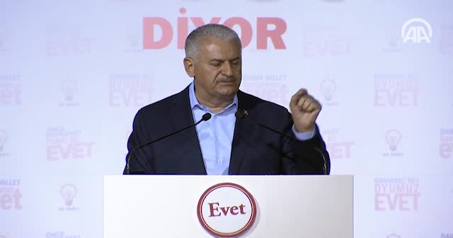 Başbakan Yıldırım: Anayasanın herhangi bir yerinde eyalet varsa görevi bırakacağım