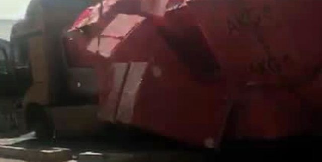 Beykoz’da hazır beton kalıpları yola böyle yıkıldı