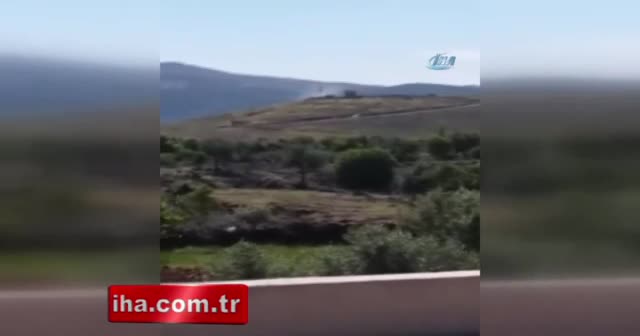 Hassa'dan Suriye'deki PYD karakoluna top mermisi atışları sürüyor