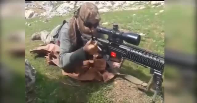 Milli keskin nişancı tüfeğiyle 'Nusret' göndermesi