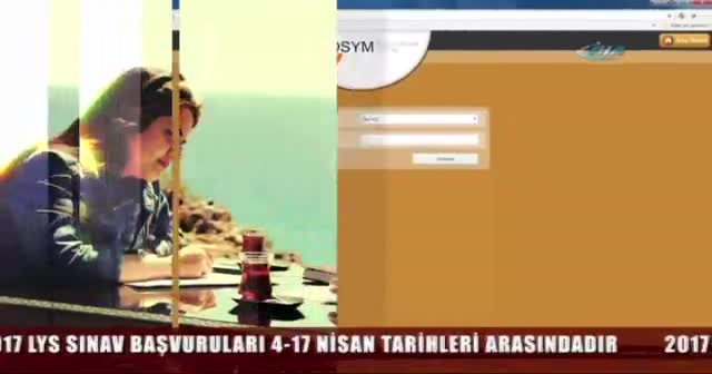 ÖSYM’den 2017 LYS başvurularıyla ilgili kamu spotu