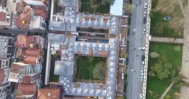 Restore edilen Süleymaniye Medreseleri havadan görüntüleri