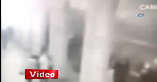 Rusya'daki patlama anı kamerada