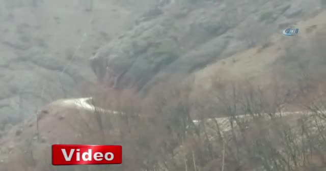 Tunceli'de helikopter düştü!