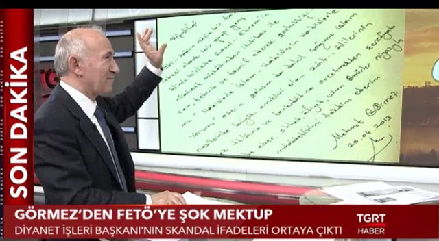 Diyanet İşleri Başkanı Görmez'den FETÖ'ye skandal mektup