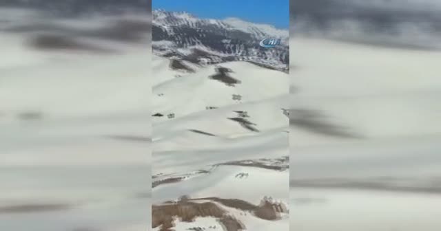 Kato dağına Türk bayrağı asıldı