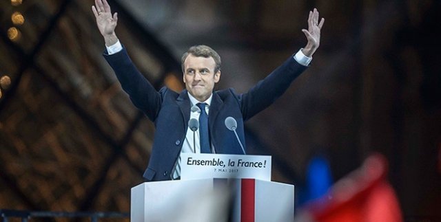 Macron’un sembol dolu kutlaması