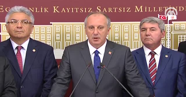 Muharrem İnce: "Yapılması gereken derhal seçimli olağanüstü tüzük ve program kurultayıdır"
