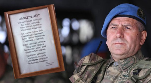 Şehit komutandan gözyaşlarına boğan şiir