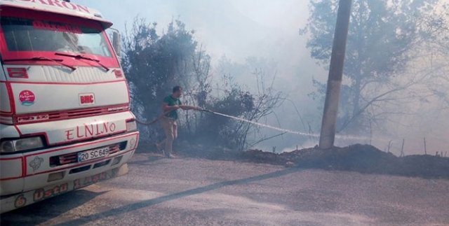 Alanya’daki orman yangını 24 saattir devam ediyor