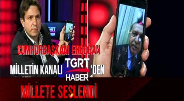 Cumhurbaşkanı Erdoğan, milletin kanalı TGRT Haber'den milletine seslendi
