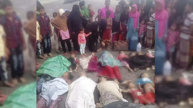 Arakan'daki katliamdan kaçıp nehirde boğuldular