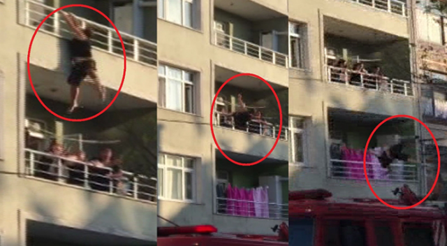 Bayrampaşa'da bir kadın apartmandan atladı
