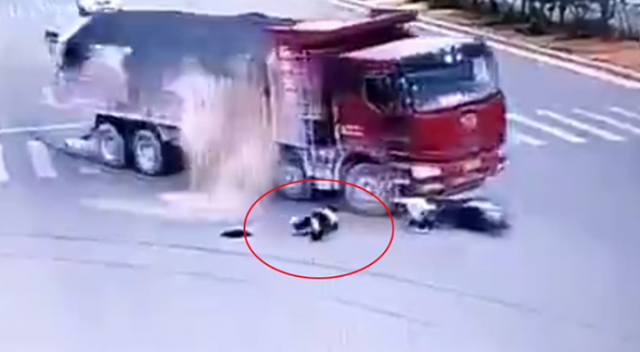 Çin'de inanılmaz kaza