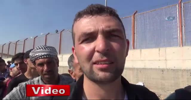 Suriye sınırında bayram izdihamı