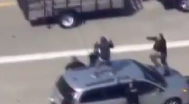 ABD'deki polis kovalamacası böyle sona erdi!