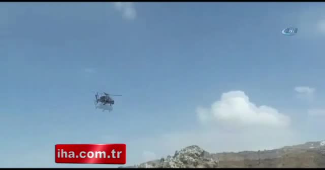 Ağrı'da helikopterli terör operasyonu kamerada