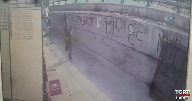 Çağlayan Adliyesindeki çatışma sonrası saldırganların kaçışı kamerada