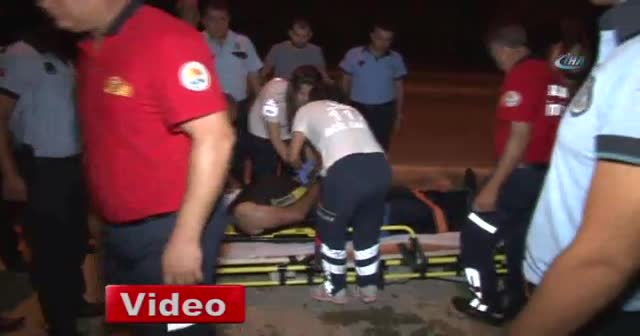 Otomobiliyle kanala uçan alkollü sürücü ölümden son anda kurtuldu