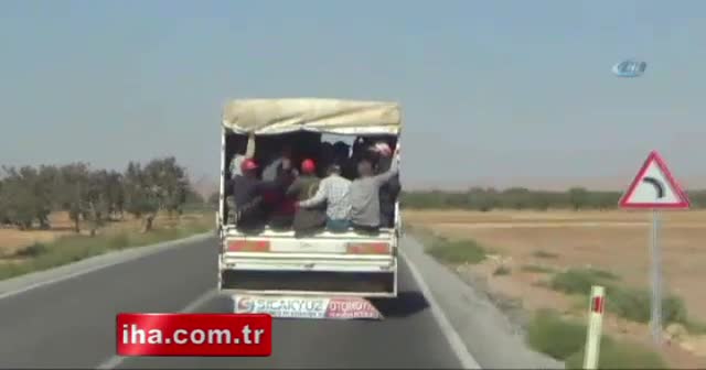 Kilis’te tehlikeli yolculuklar kamerada