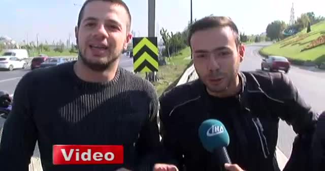 TEM Otoyolu’nda durup göbek attılar