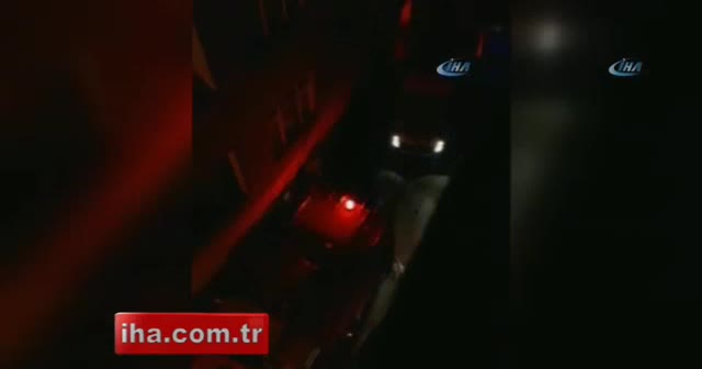 Seyrantepe’de gecekondu alev alev yandı