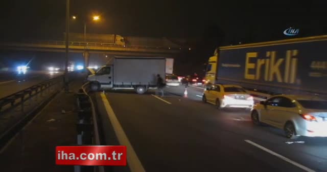 TEM otoyolunda zincirleme trafik kazası: 1 yaralı
