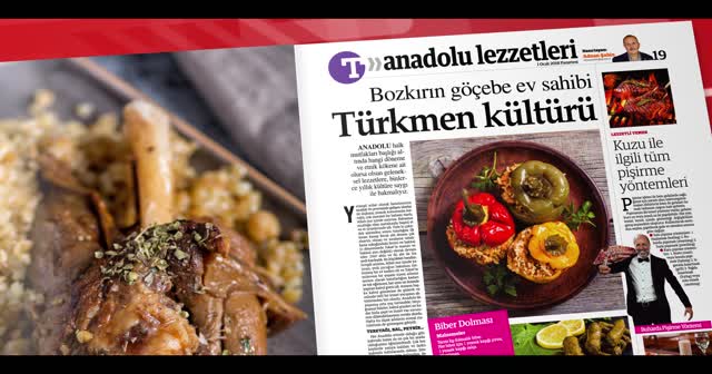 Anadolu lezzetleri Türkiye gazetesinde