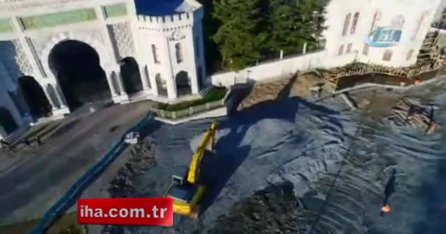 Beyazıt Camii’nin son durumu havadan görüntülendi