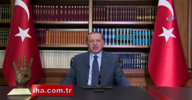 Cumhurbaşkanı Erdoğan'dan ''rabia''lı yeni yıl mesajı